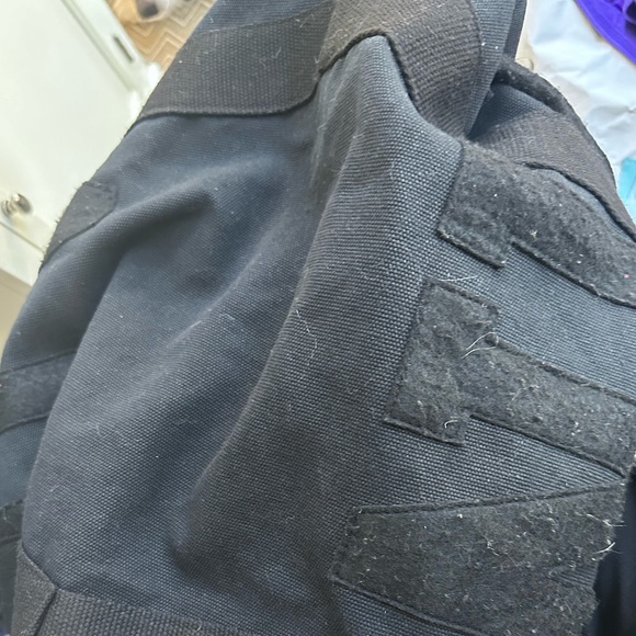 PINK EUC Classic Canvas Duffel Bag Black LOVE PINK Zipper - Picture 11 of 11